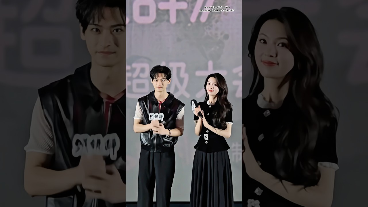 Quan Yilun & Chen Yao promoting ‘Echoes of the Self’🖤 
