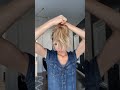 Slow messy bun tutorial shorts