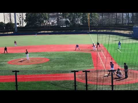 【2018.3.14】関根大気　センター前、ヒット【教育リーグ】