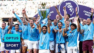 CHAMPIONS! Manchester City raise the Premier League trophy | FULL PRESENTATION