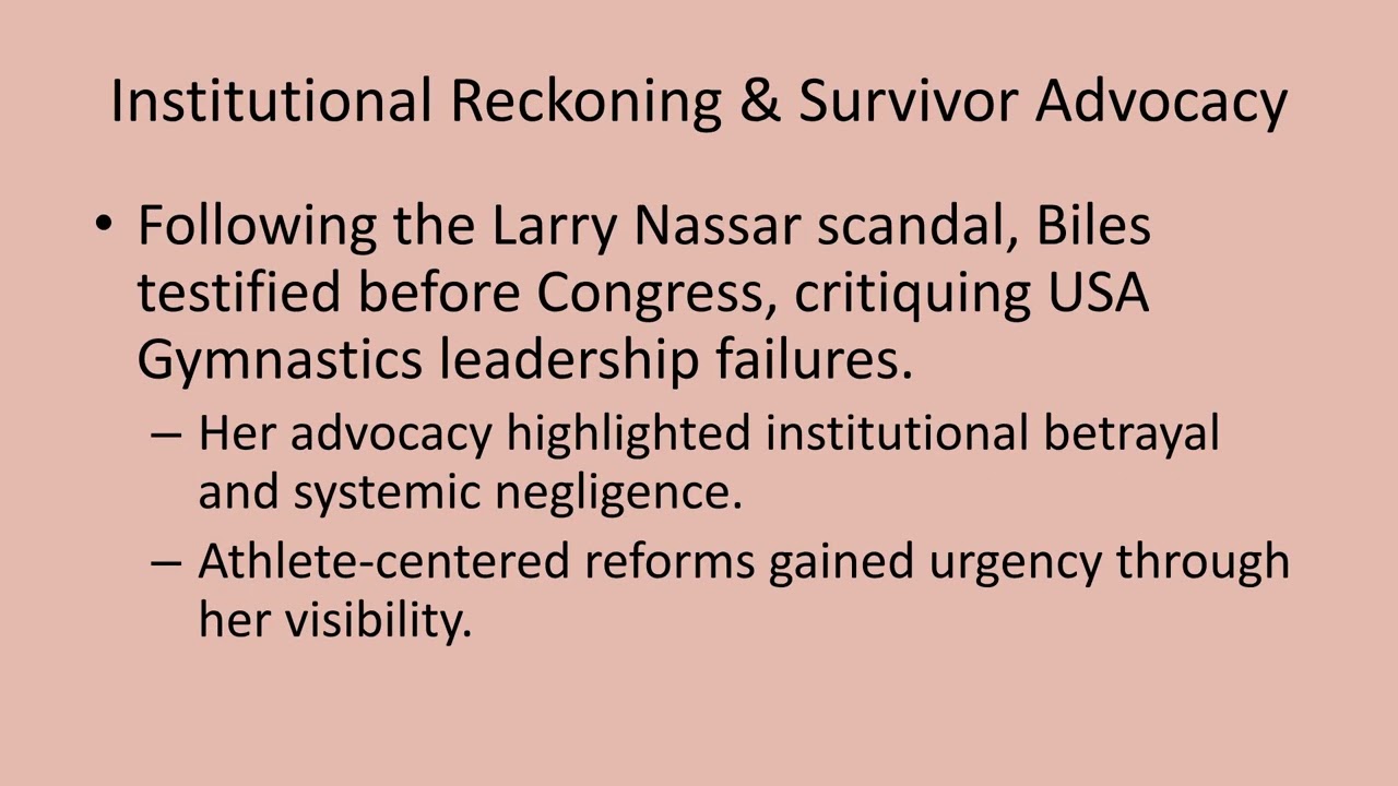 Simone Biles: Black Heritage in the Making, Athlete Agency, Mental Health & Institutional Reckoning