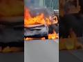 Good Samaritan stops to help woman, dog after their car bursts into flames in Tacoma Narrow bridge