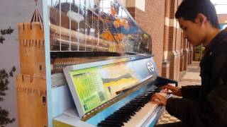 Train Penger Plays Touching Piece On Public Piano Before Departing Station Nijmegen