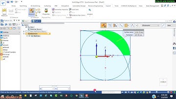 Measurement of Area of a Region in SOLIDEDGE ST10