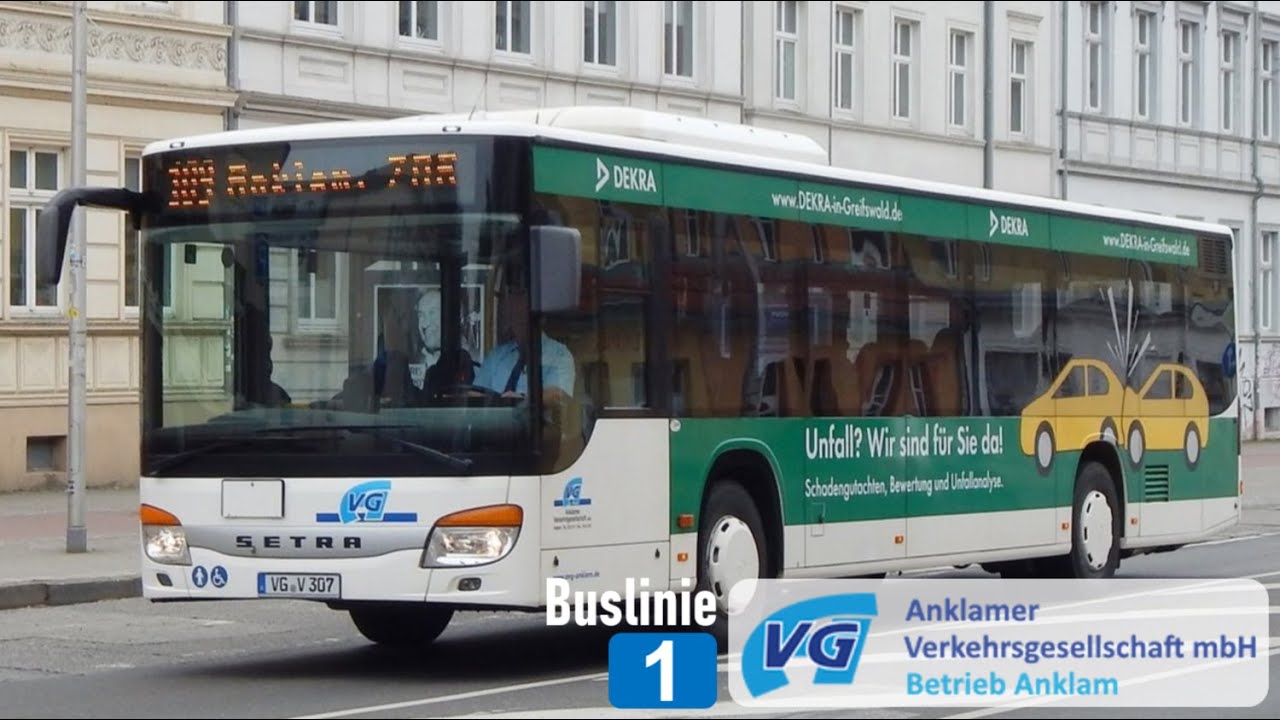 AVG | Mitfahrt Bus 1: Stadtverkehr Anklam | Setra S 415 NF