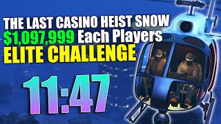 The Diamond Casino Heist Silent And Sneaky, With Snow! | Elite Challenge, Staff Entrance, Artwork screenshot 5