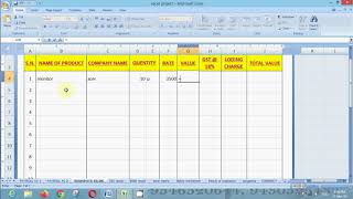 MS Excel Transport Billing