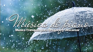 El sonido de la lluvia cayendo con piano | Música suave relajante | Música para aliviar el estrés