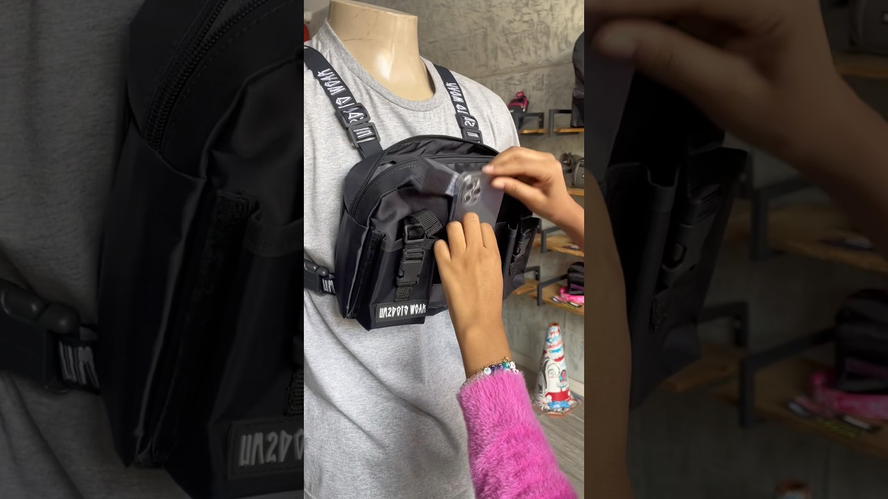 Bag Colete Center View Um2dois Wear | ideal pra gravar conteúdos andando de moto , bike e etc .