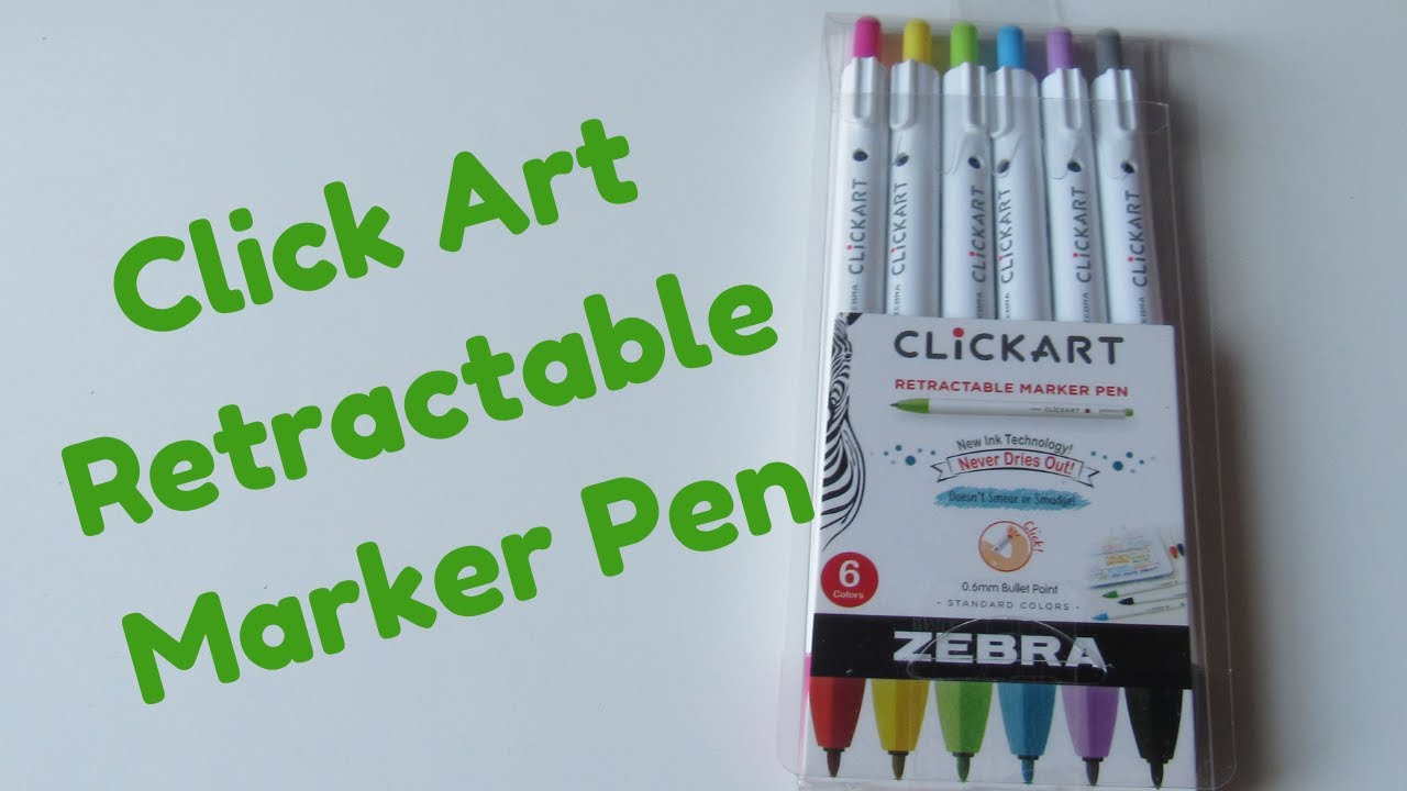 Zebra Pen Click Art Retractable Marker Pen Review! 