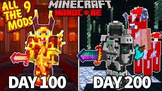I Survived 200 Days in ALL THE MODS 9 HARDCORE MINECRAFT