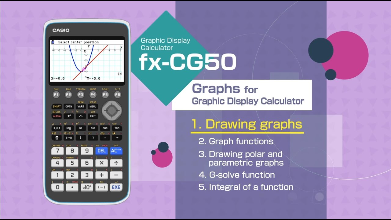 laringe Exactitud dueño CASIO Graphic Display Calculator －Graphs 1.Drawing graphs - YouTube