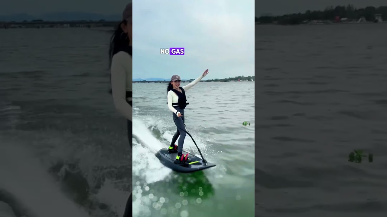 Серфинг без волн? 🌊 Незабываемые впечатления от катания на электрической доске для серфинга!