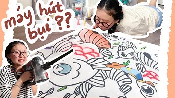 THỬ THÁCH VẼ BỨC TRANH CÁT SIÊU TO VÀ CÁI KẾT DỌN SẤP MẶT HUHU | Beisme