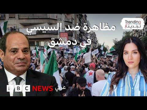 كيف علقت سوريا على مظاهرة مناهضة للسيسي بدمشق