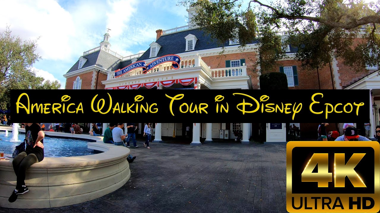 4K60 UHD America Walking Tour Disney Epcot World Showcase - 2019