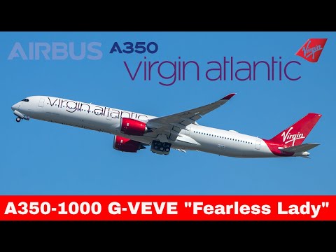 Video: Cik a350 lidmašīnu pievienojas Virgin Atlantic flotei?