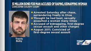 Bond set at $1 million for man accused of raping, kidnapping Lincoln woman