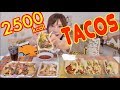 【MUKBANG】 8 Tacos!! [Chicken, Chilli Beans, Beef, Shrimp] Beef Nachos Salsa Sauce [CC Available]