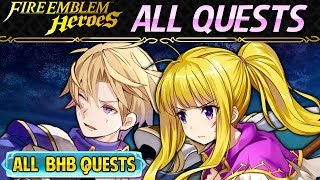 Fire Emblem Heroes - Klein and Clarine: Bound Hero Battle 5 Orbs ALL QUESTS F2P No SI [FEH]
