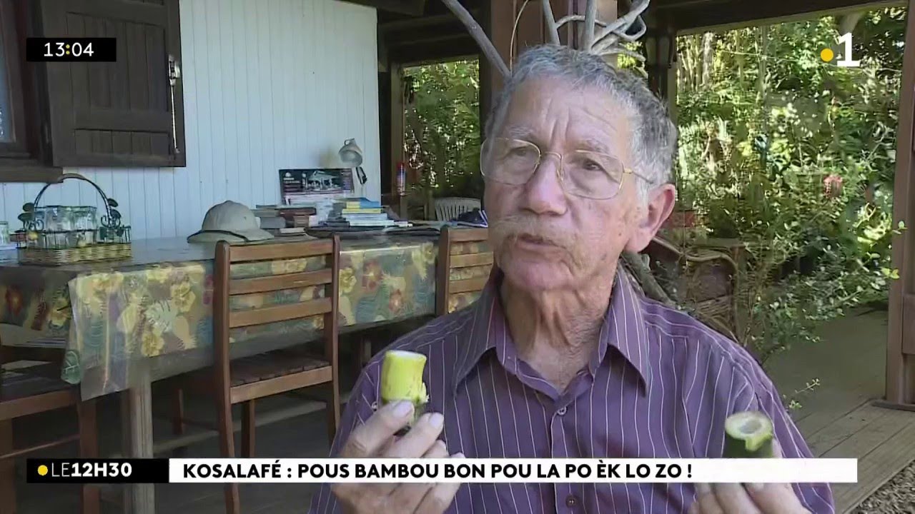 Domann anou Hermina LASSON va domann Raymond Lucas ! Nout naturaliste i di anou toute su bambou !