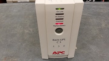 How to replace a battery in an APC Back-UPS CS 350