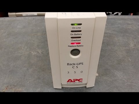 How to replace a battery in an APC Back-UPS CS 350