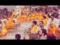 Ganga Aarti at Parmarth Niketan. Rishikesh, India ((4K) 27/09/2018