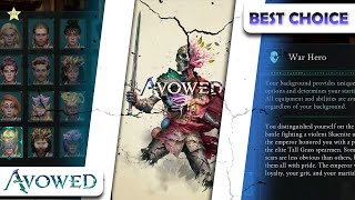 Avowed Full Character, Background And Attribute Points