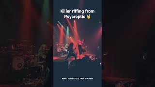 Killer riffing from Psycroptic on Tech Trek tour 2023 (Paris show) #psycroptic #techtrek