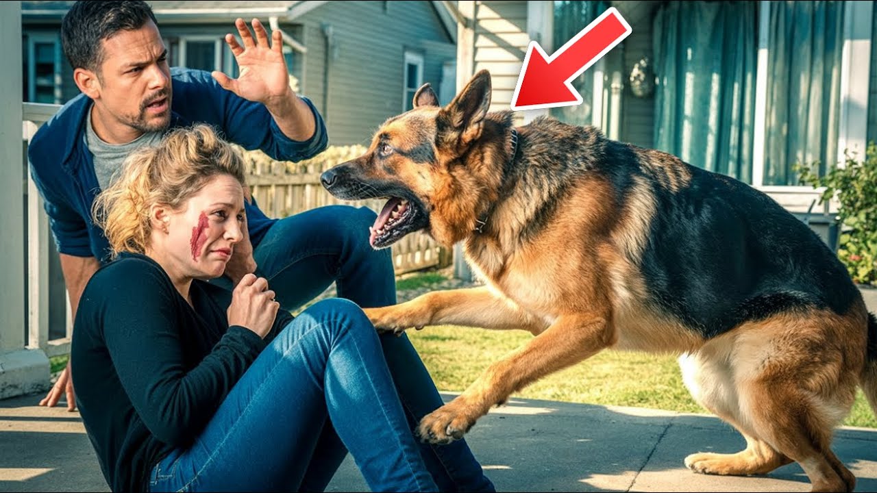Alle ignorierten ihre Schreie… bis ein Schäferhund eingriff und das Unglaubliche tat!