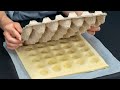 Few know the trick! Puff pastry appetizer, in the egg box, ready in 10 minutes