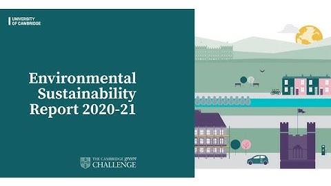 University of Cambridge annual report animation 2020-21