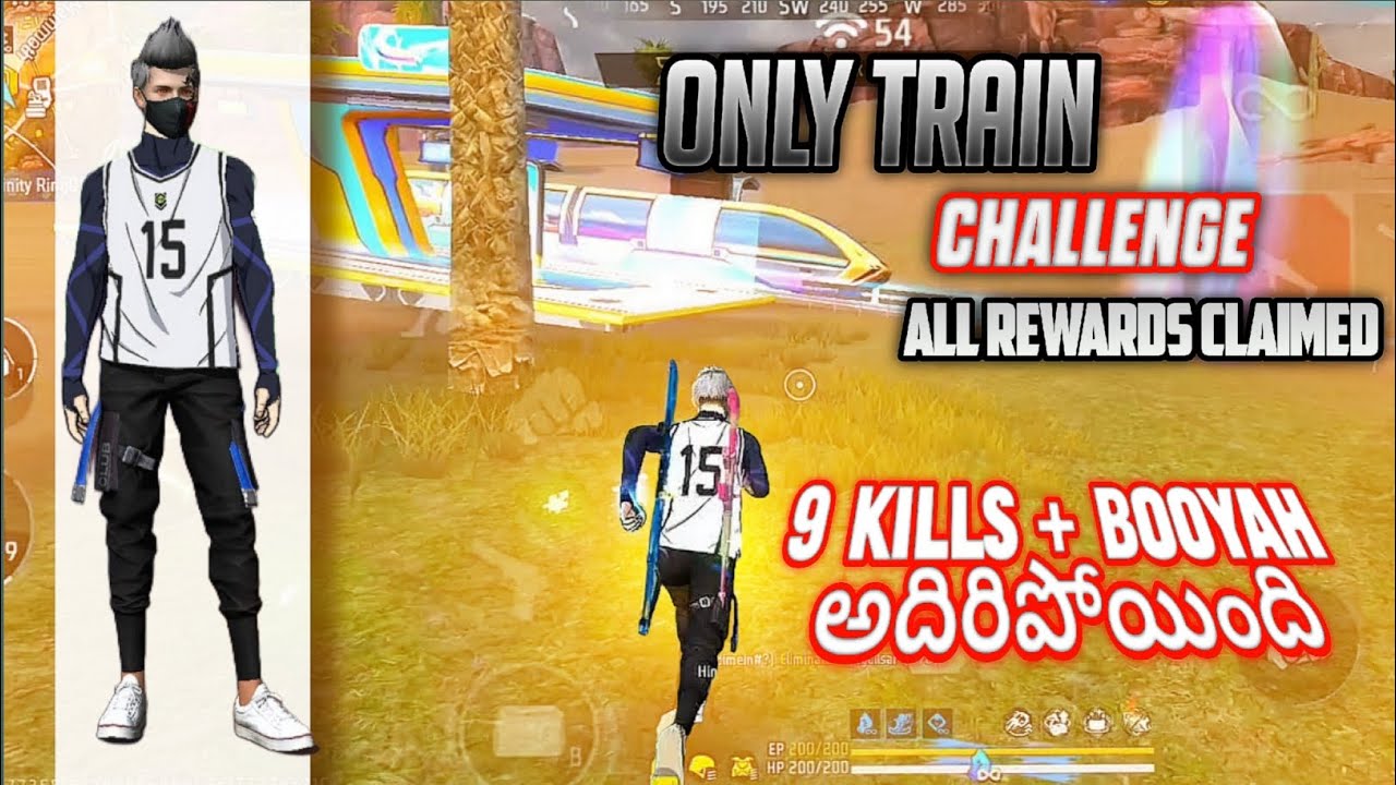 " BR Train Challenge in 8th Anniversary | Headshot Booyah + All Train Rewards | Telugu అదిరిపోయింది