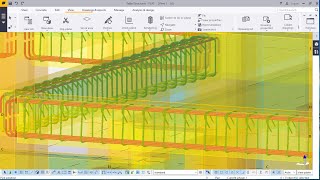Rebar Placement on Beams on R.C.C. Modelled Structure in TEKLA STRUCTURES 2016