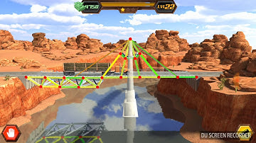 Bridge Construction game - Level 22