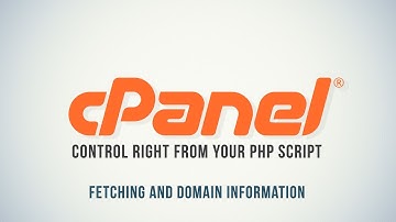 Control cPanel with PHP : Domain Data - Part 6