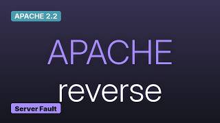 Apache reverse proxy detectable