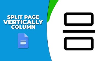 How to Split Page vertically with column in google docs