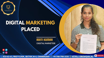 Digital Marketing Course in Chandigarh |Placed Student Review | Aditi Kumar