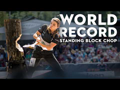 Karolina Urbanová Breaks the World Record AGAIN! 🔥 | Standing Block Chop