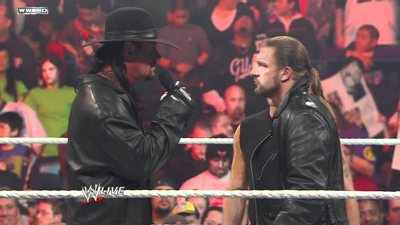 Raw Shawn Michaels Interrupts Triple H And The Undertaker Youtube