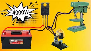 Powerful Inverter 4000W || How to Make Simple Inverter Using IRFZ44N, 4 Mosfet  | #thewattworld