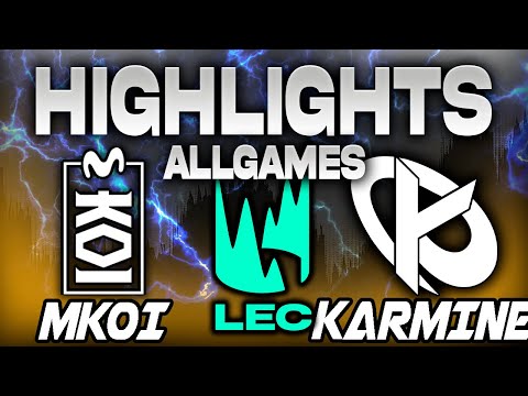KOI VS KARMINE CORP ALLGAMES HIGHLIGHTS LEC 2025 WINTER SEASON - LEAGUE OF LEGENDS - PLAYOFFS