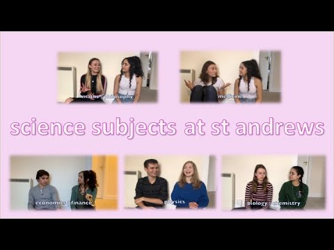 science subjects at st andrews university