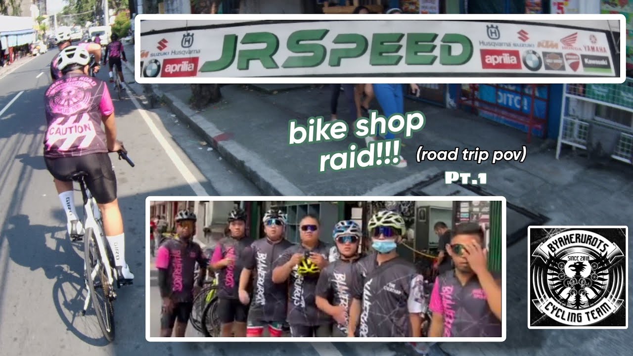 JRspeed bike shop raid pt.1 (road trip & foodtrip pov) YouTube
