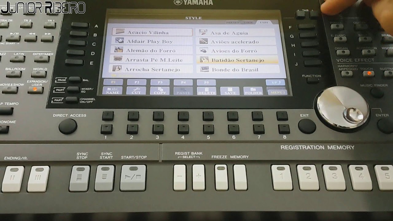 5 How to copy rhythms from a USB drive to the S970/S770 - YouTube