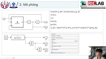 Thiết kế bộ điều khiển trượt (SMC) cho hệ con lắc Pendulum dùng Matlab Simulink