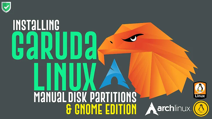 How to Install Garuda Linux with Manual Partitioning | Garuda UEFI Manual Partition | Garuda Install