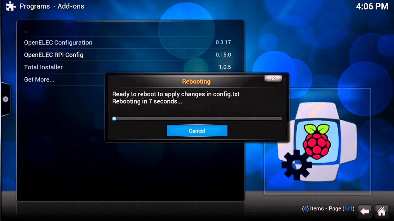 Safely update OpenELEC on r-pi